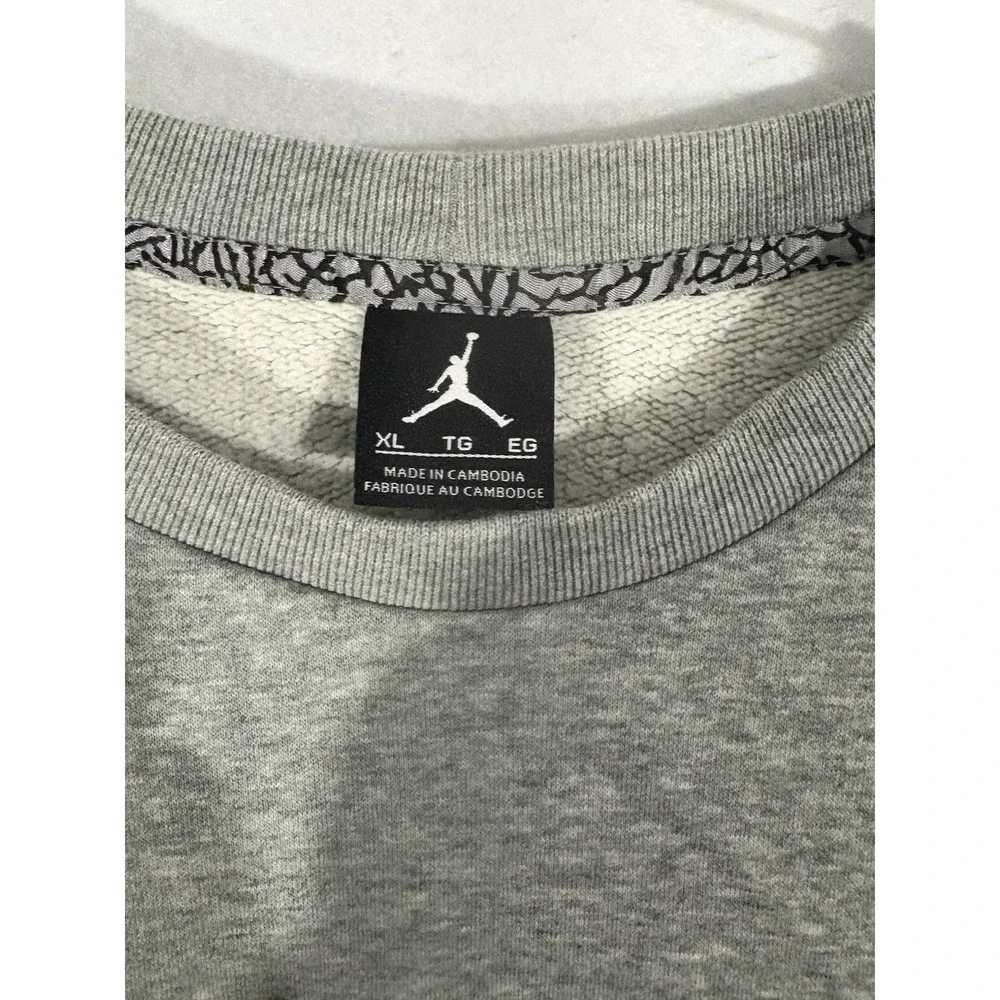 JORDAN SWEATSHIRT AIR FLIGHT sweatshirt ARM‎ SPELLOUT MENS XL